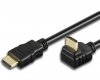 Kabel HDMI Techly HDMI/HDMI V1.4 M/M Ethernet Kątowy 2m czarny